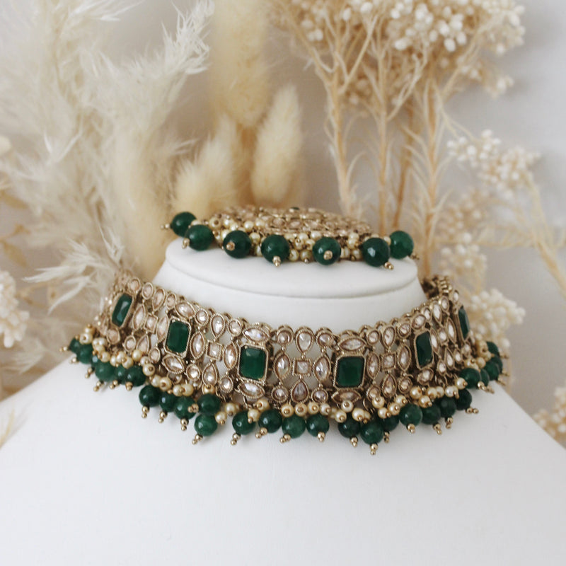 Darya Bridal Set (Emerald)