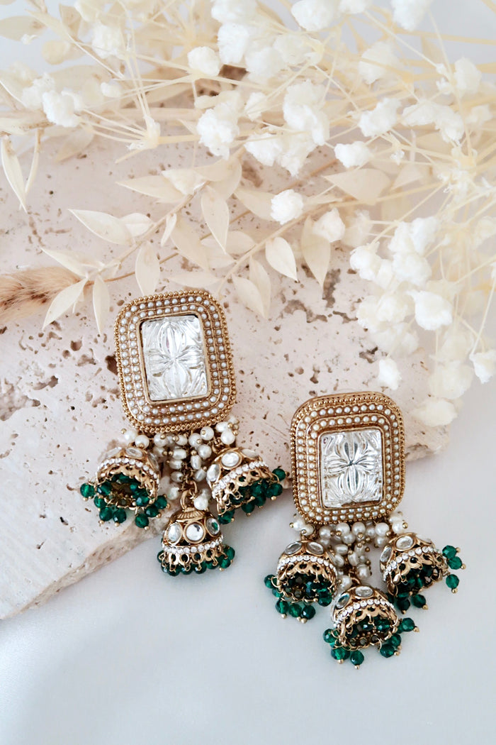 Luma Earrings (Emerald)