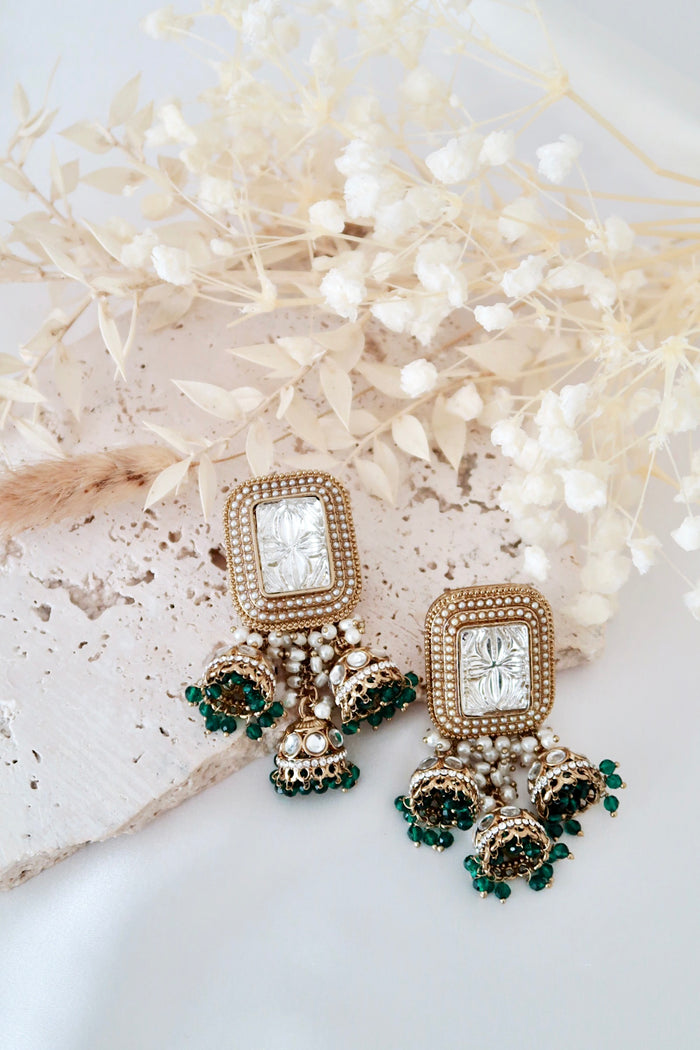 Luma Earrings (Emerald)