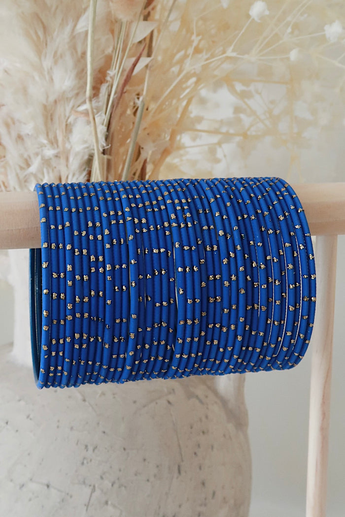 Cobalt Blue Dot Bangles