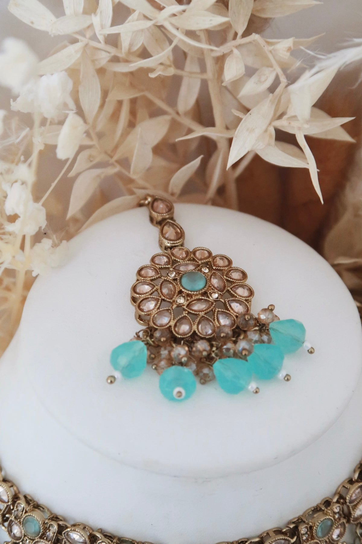 Mehak Choker Set (Aqua)