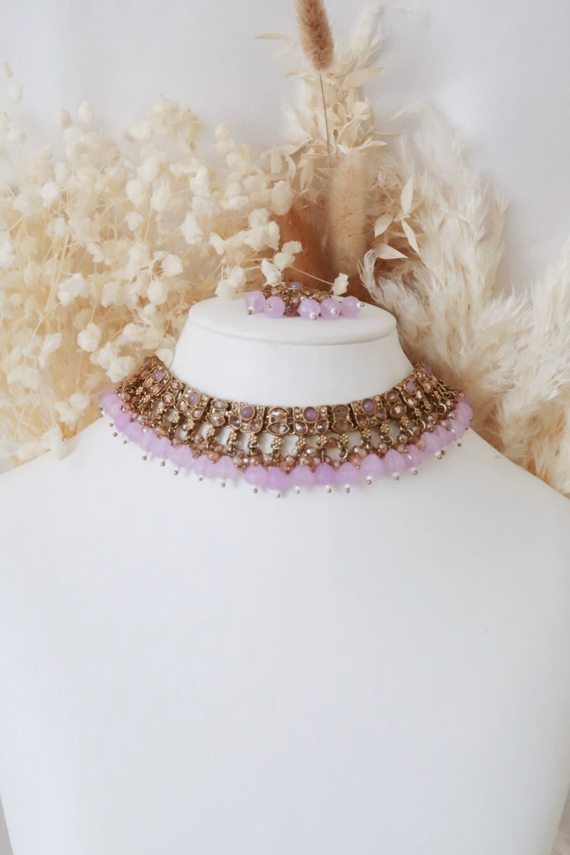 Mehak Choker Set (Lilac)