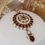 Aarna Necklace Set (Ruby Red)