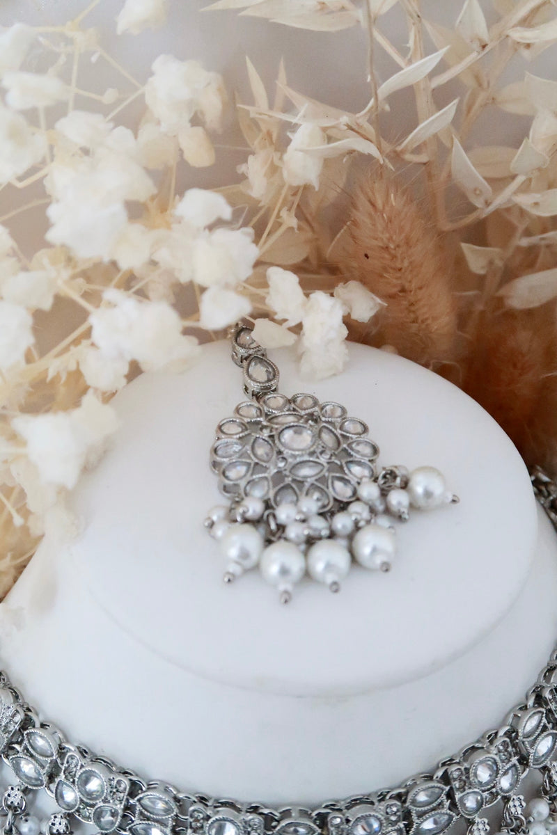 Mehak Choker Set (Silver)