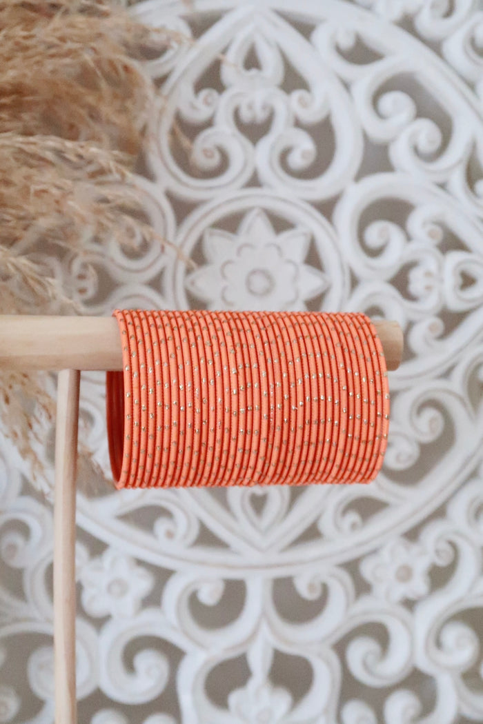 Orange Dot Bangles