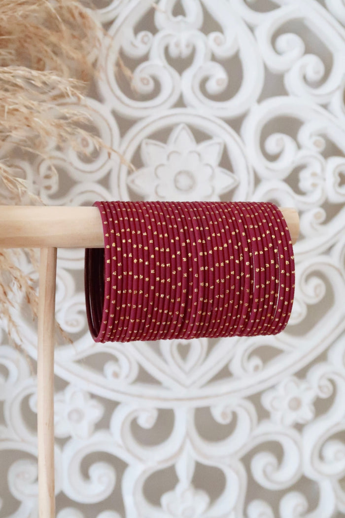 Plum Dot Bangles