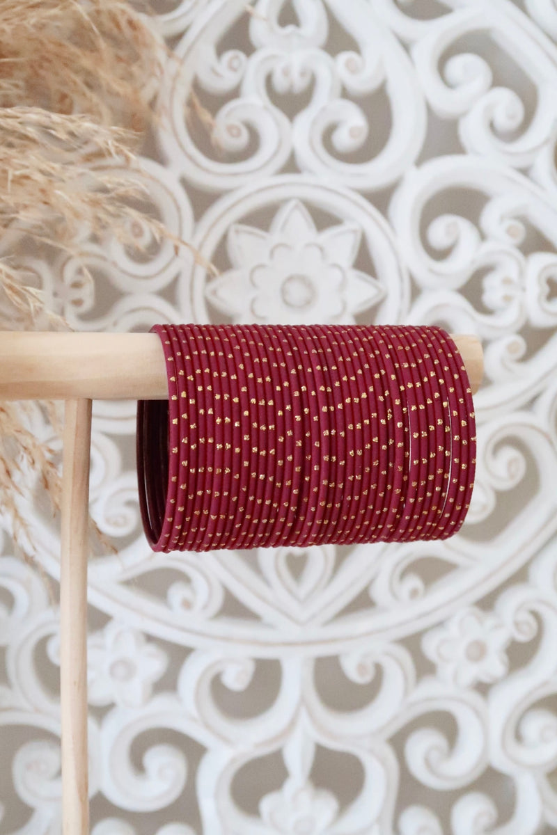 Plum Dot Bangles