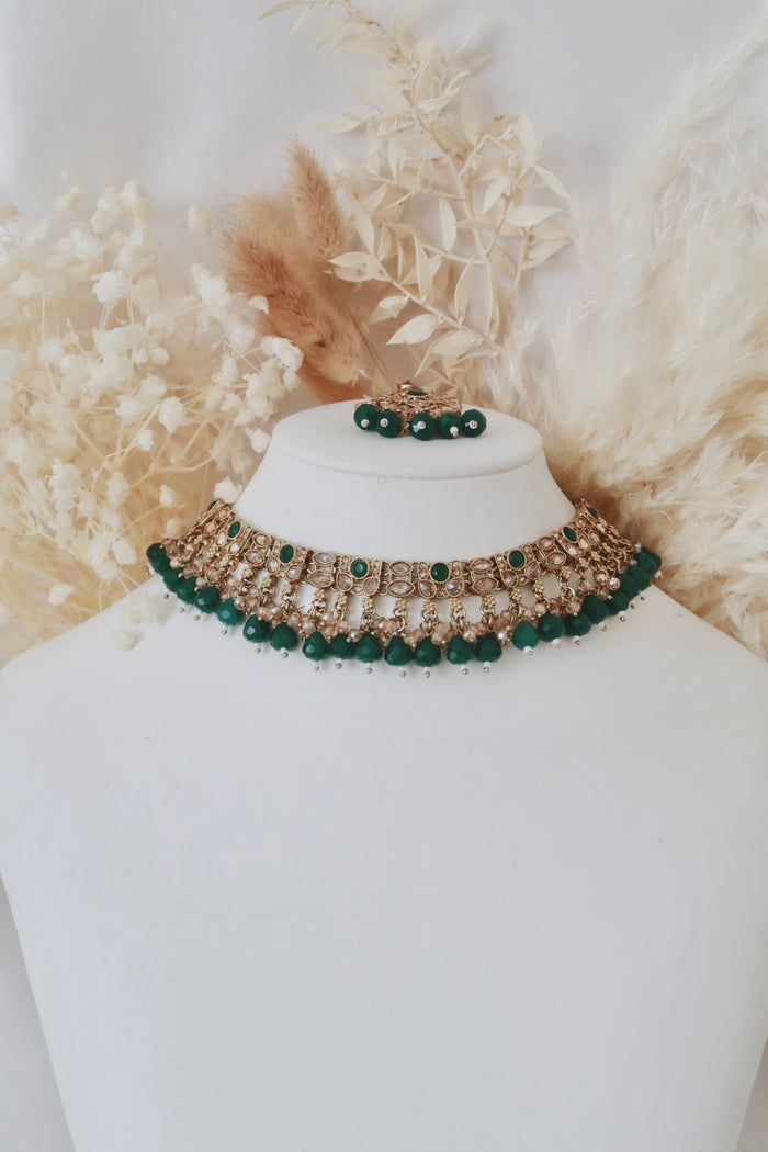 Mehak Choker Set (Emerald)