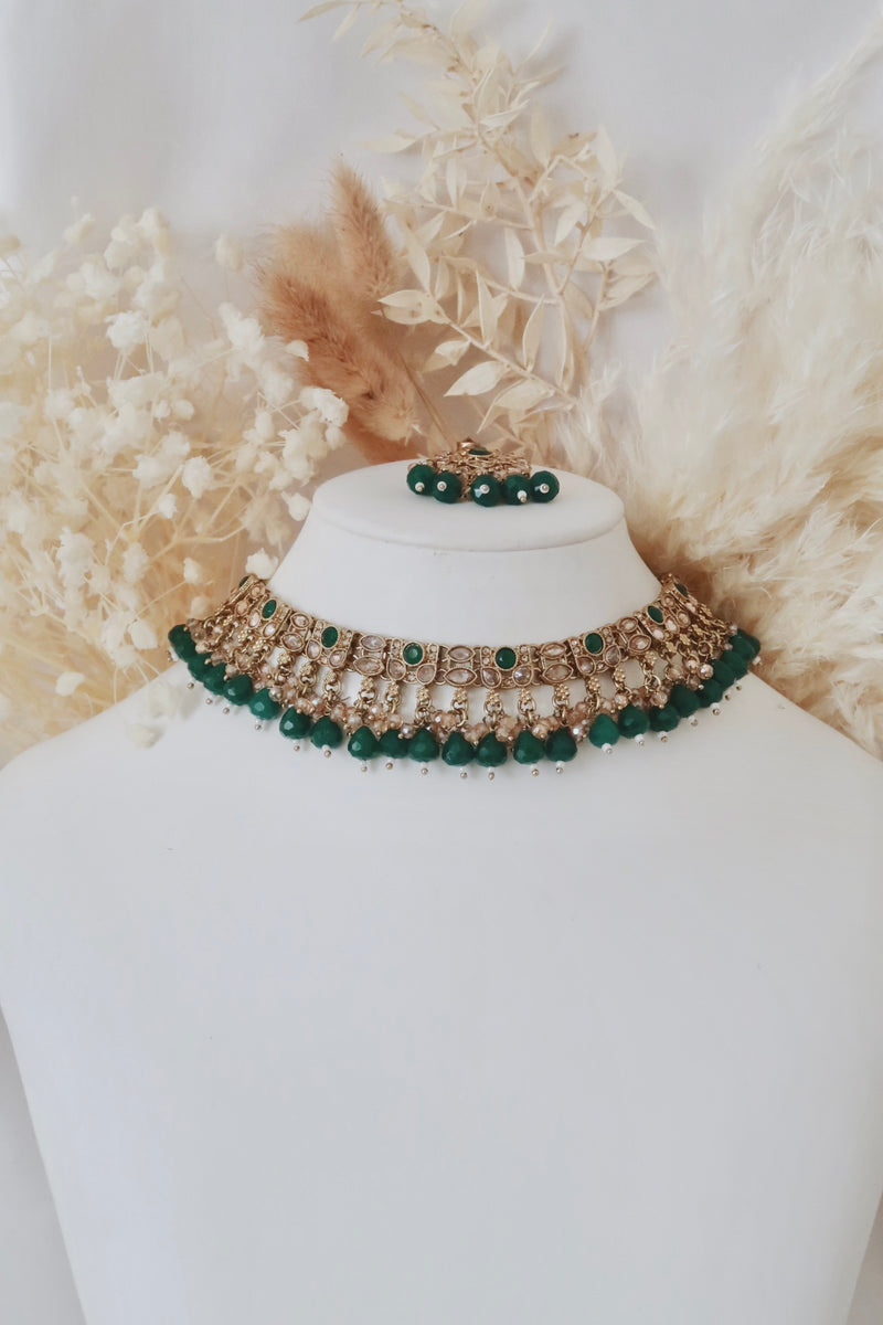 Mehak Choker Set (Emerald)