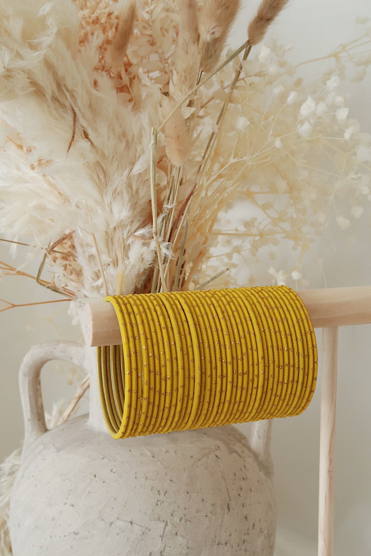 Yellow Dot Bangles