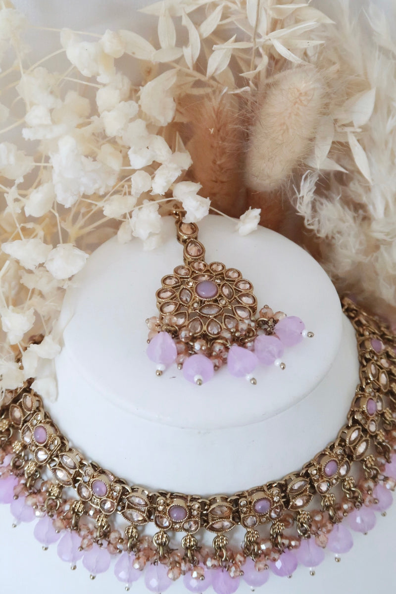 Mehak Choker Set (Lilac)