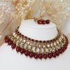 Ditza Necklace Set (Ruby Red)