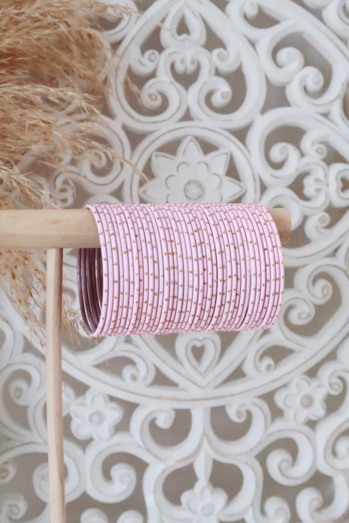 Baby Pink Dot Bangles