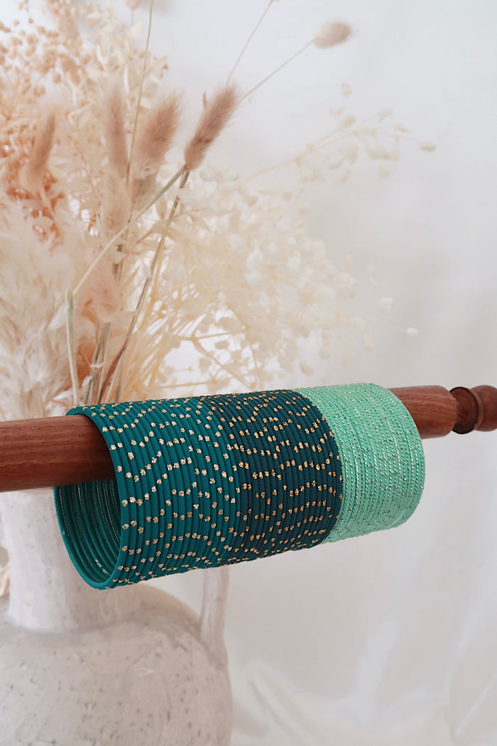Emerald Garden Bangle Stack (Mini)