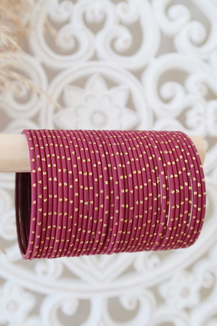 Plum Dot Bangles