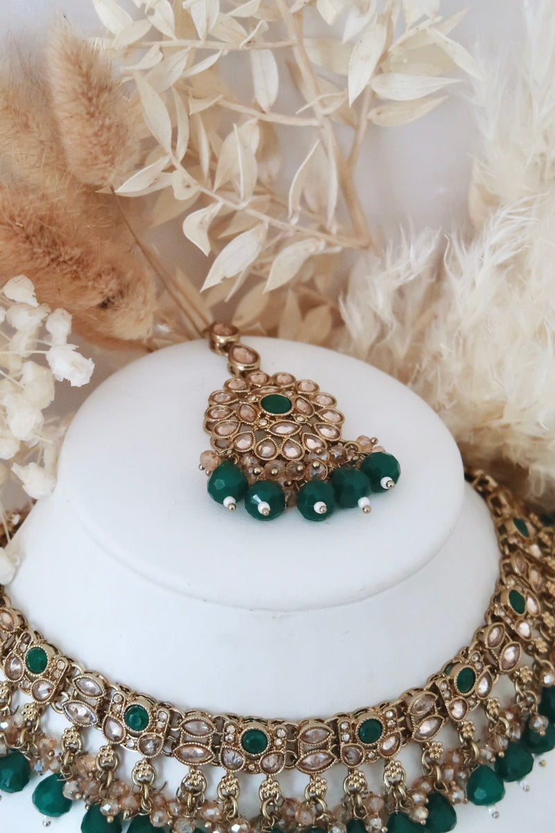 Mehak Choker Set (Emerald)