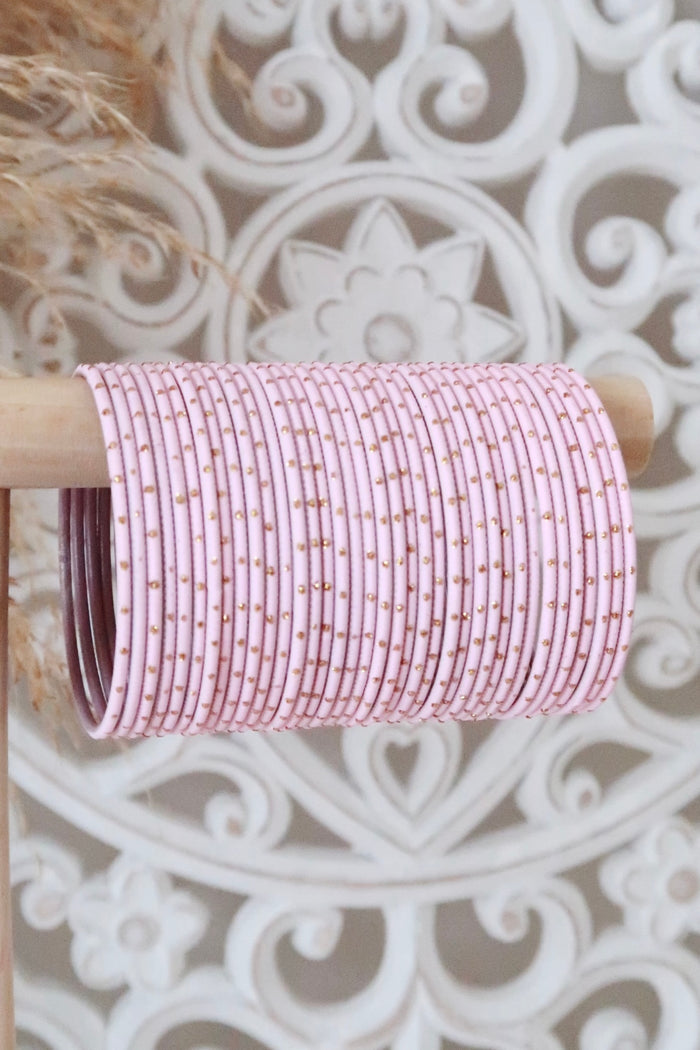 Baby Pink Dot Bangles
