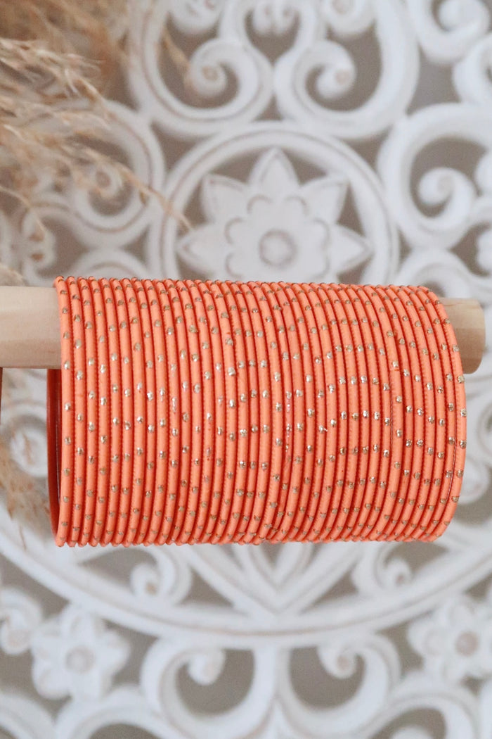 Orange Dot Bangles