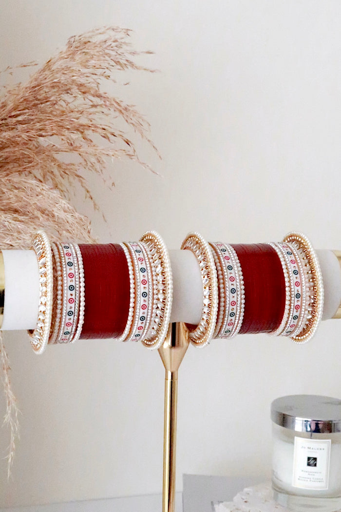 Zeenat Chooda (Dark Red)