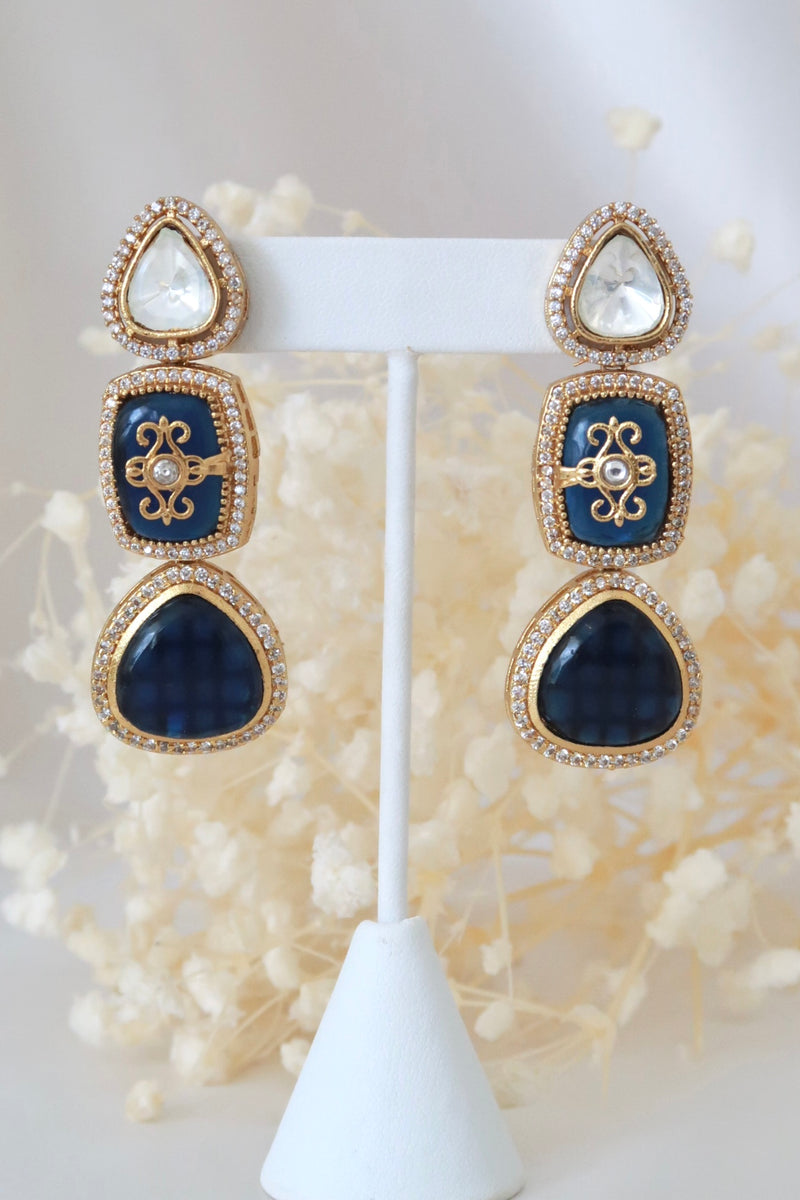 Rivaah Choker Set (Navy)