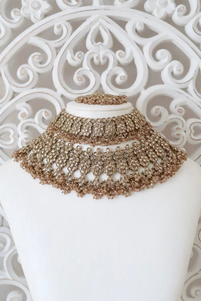Samaira Bridal Set (Gold/Clear)