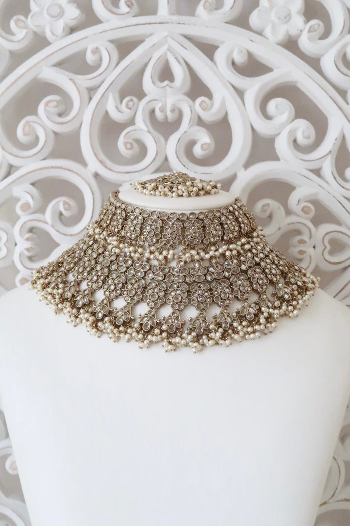 Samaira Bridal Set (Gold/Clear)