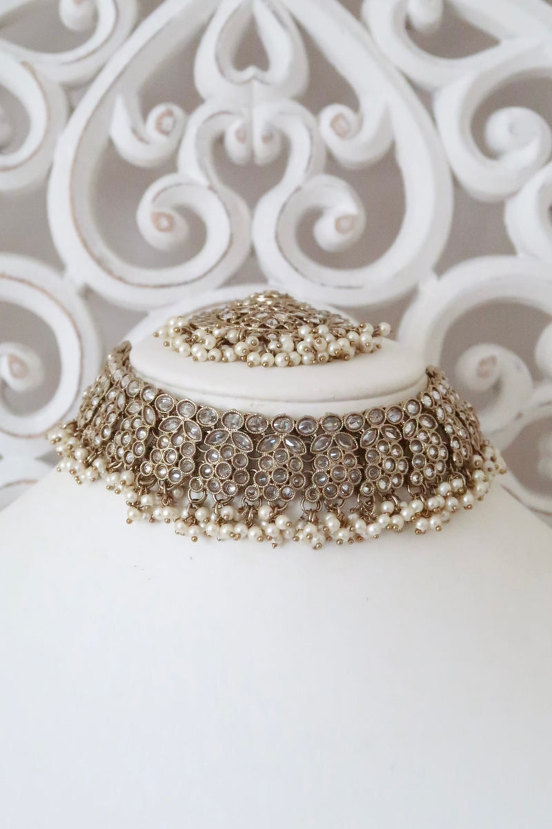 Samaira Bridal Set (Gold/Clear)