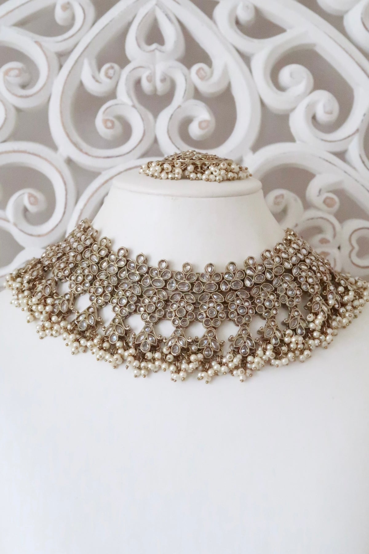 Samaira Bridal Set (Gold/Clear)