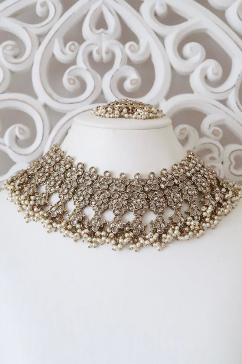 Samaira Bridal Set (Gold/Clear)