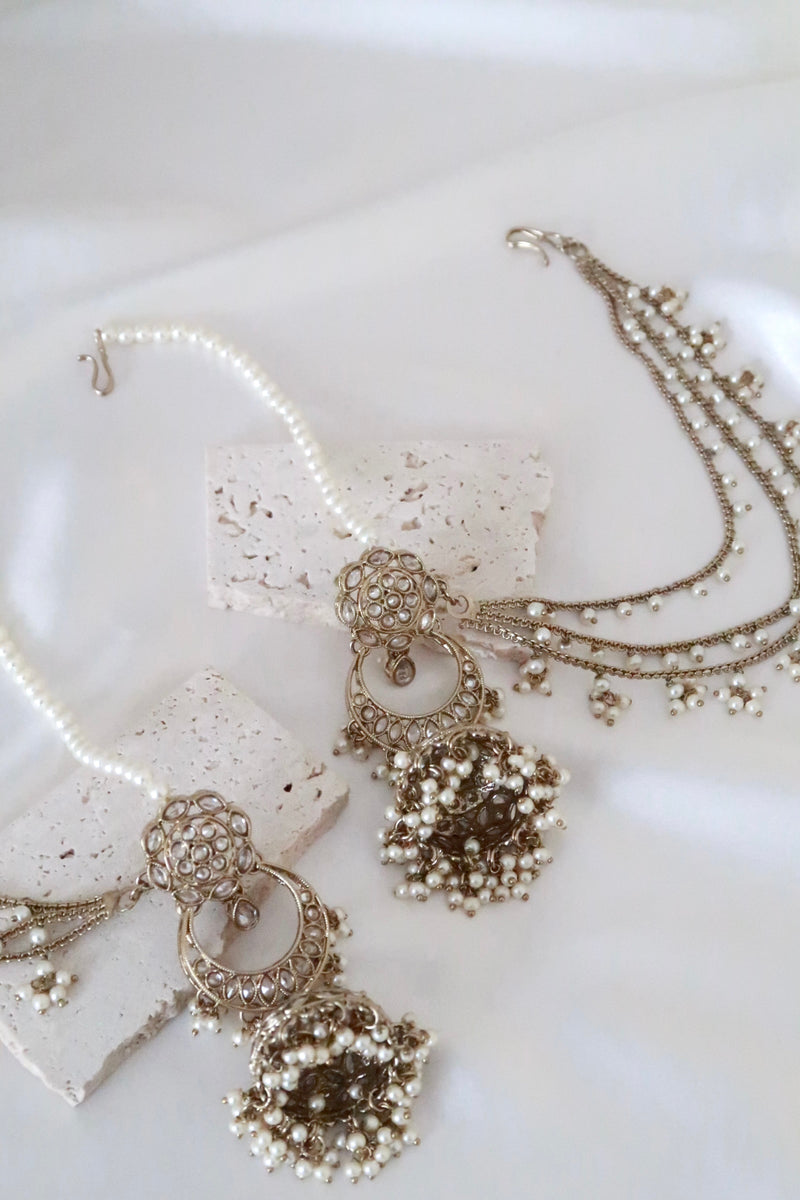 Samaira Bridal Set (Gold/Clear)