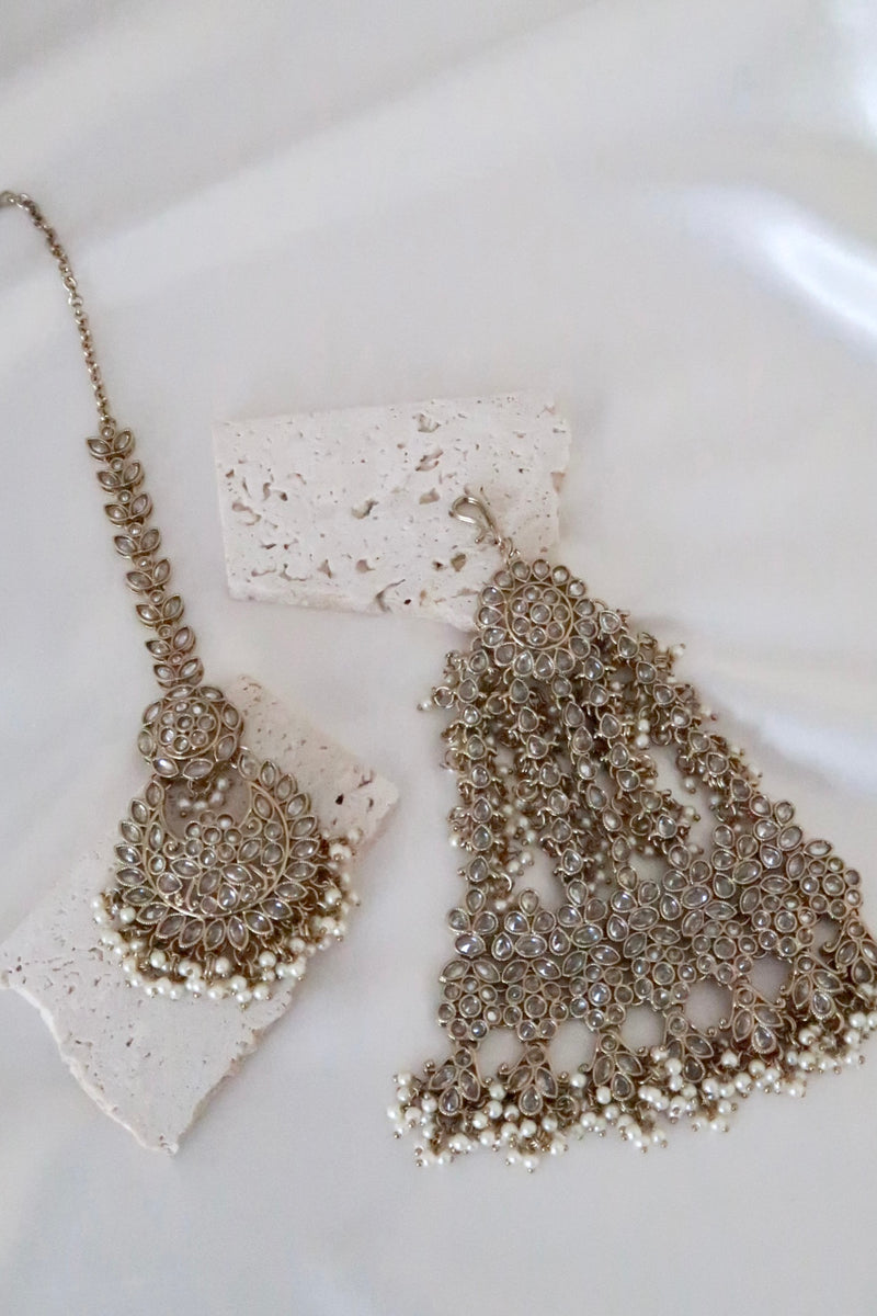 Samaira Bridal Set (Gold/Clear)