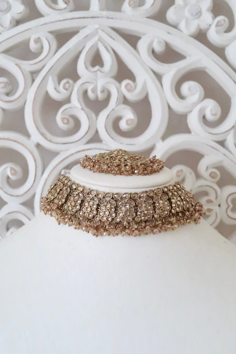 Samaira Bridal Set (Gold/Clear)