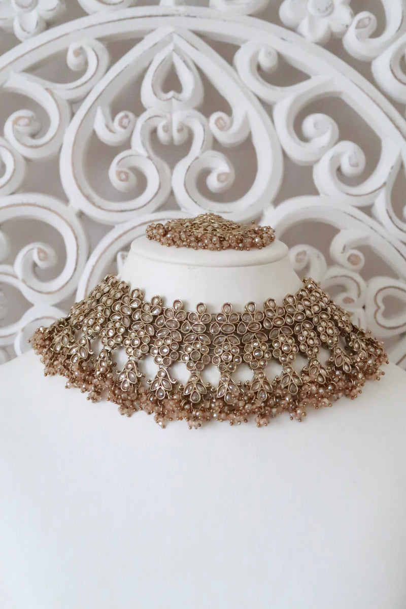 Samaira Bridal Set (Gold/Clear)