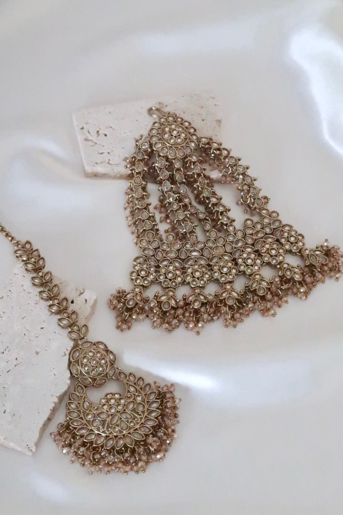 Samaira Bridal Set (Gold/Clear)