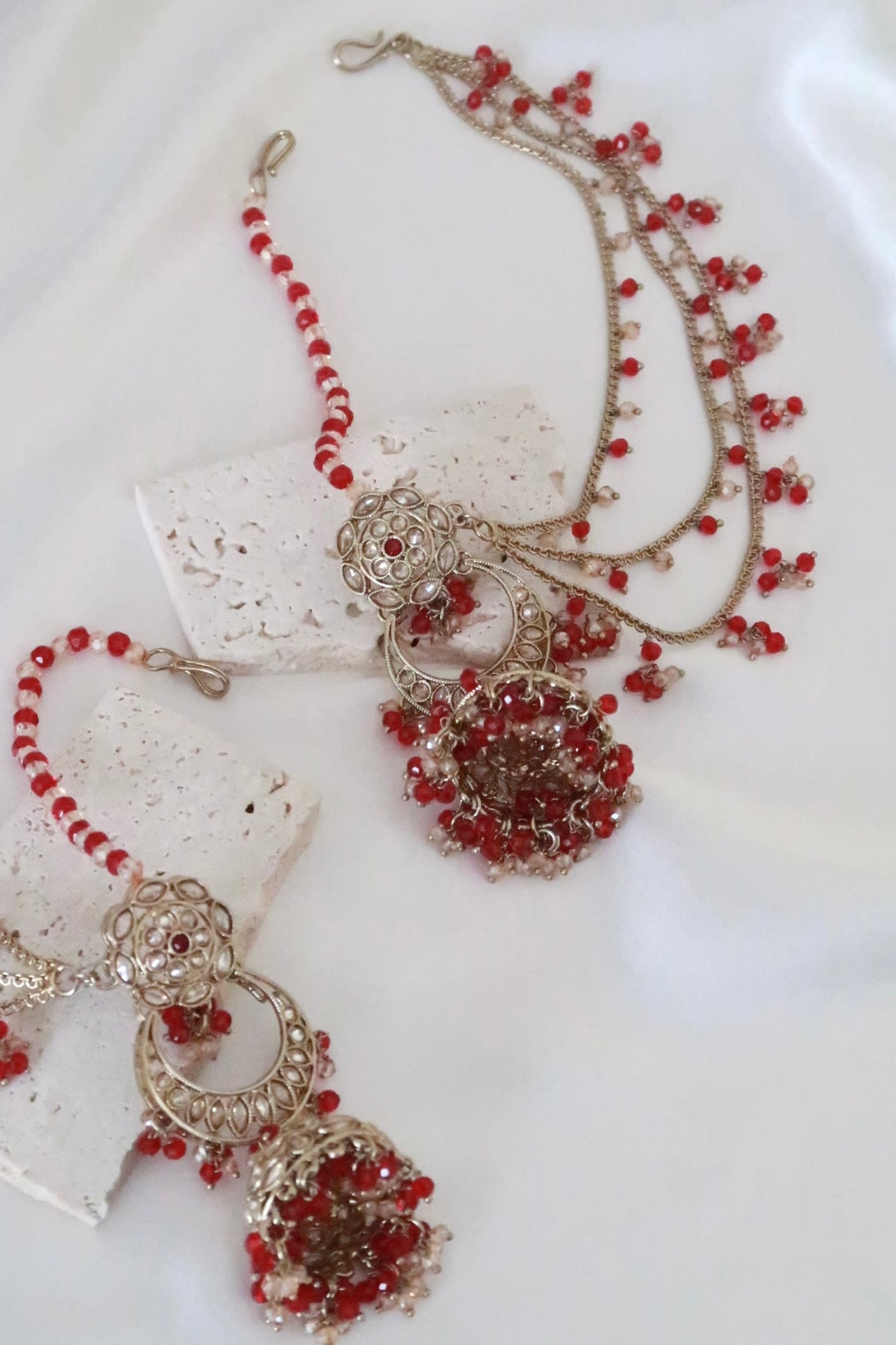 Samaira Bridal Set (Ruby Red)