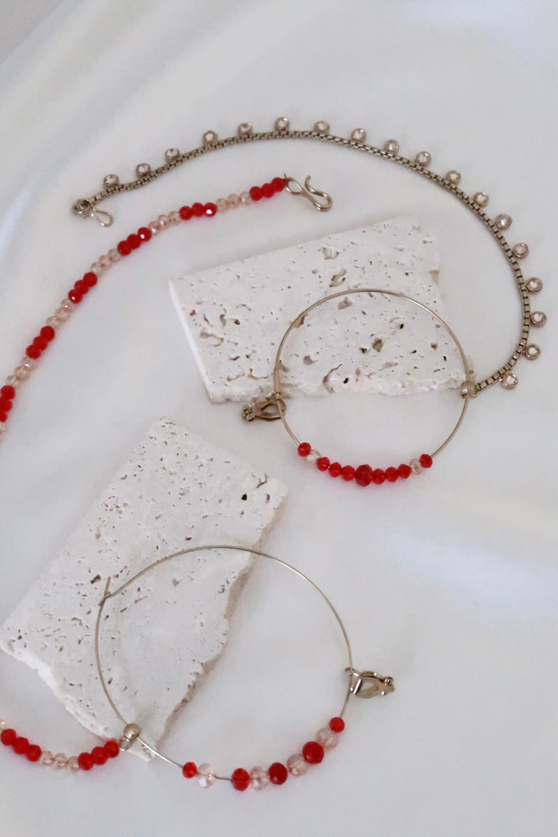 Samaira Bridal Set (Ruby Red)