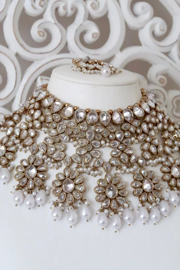 Sitara Bridal Set (Gold/Clear)