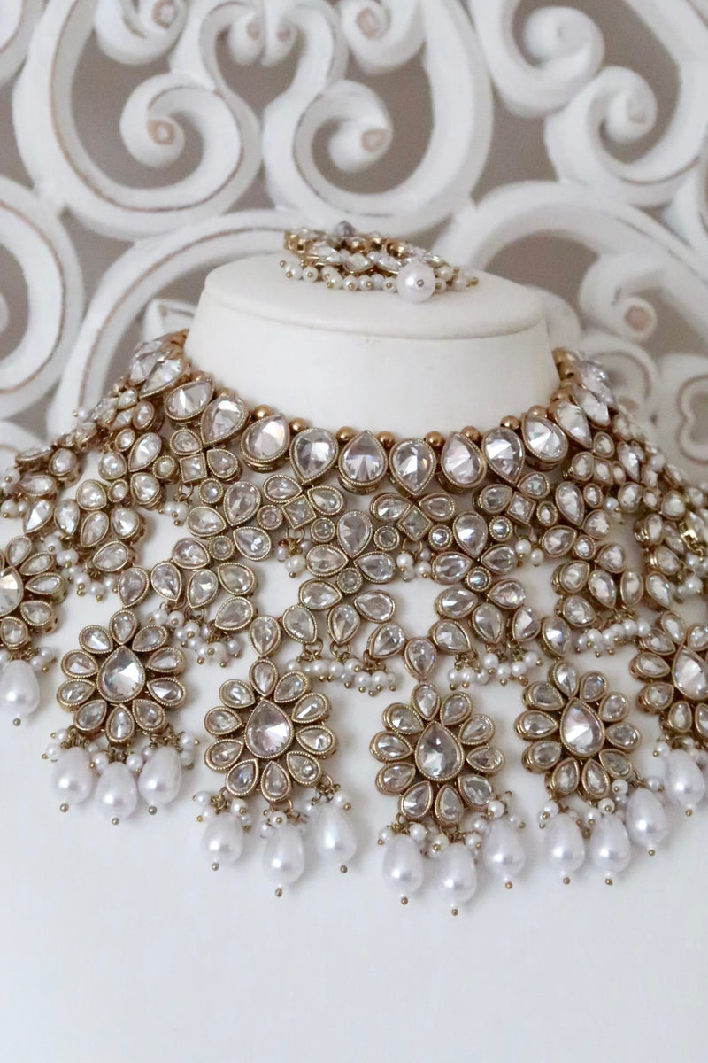 Sitara Bridal Set (Gold/Clear)
