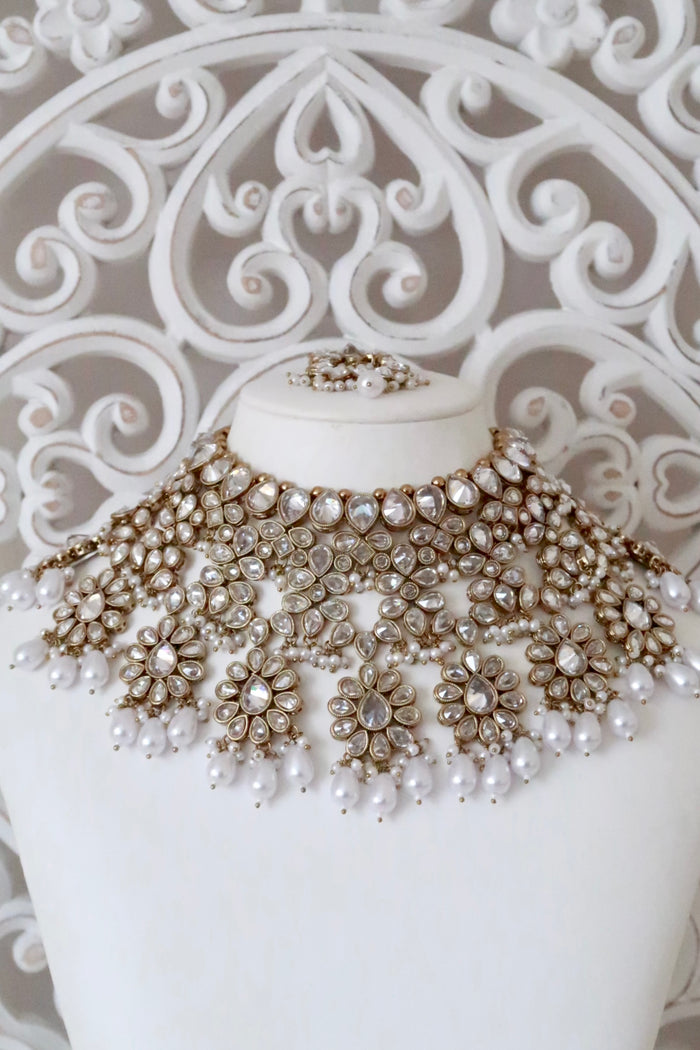 Sitara Bridal Set (Gold/Clear)