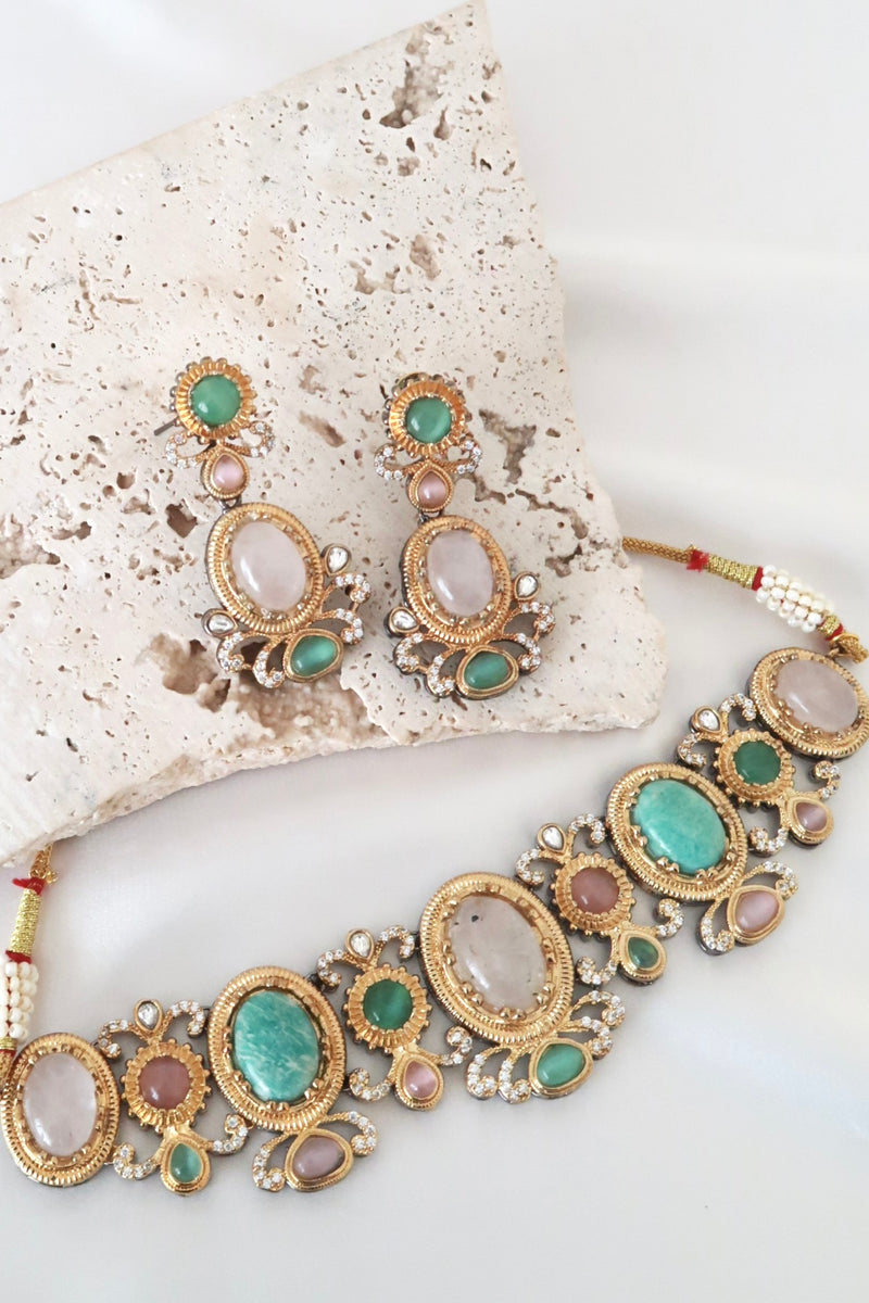Aarvi Choker Set (Multi)