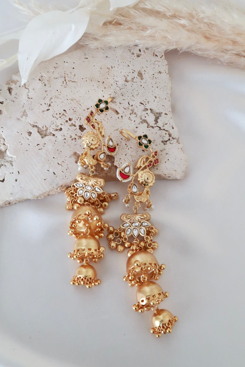 Aarohi Kundan Earrings (Multi)