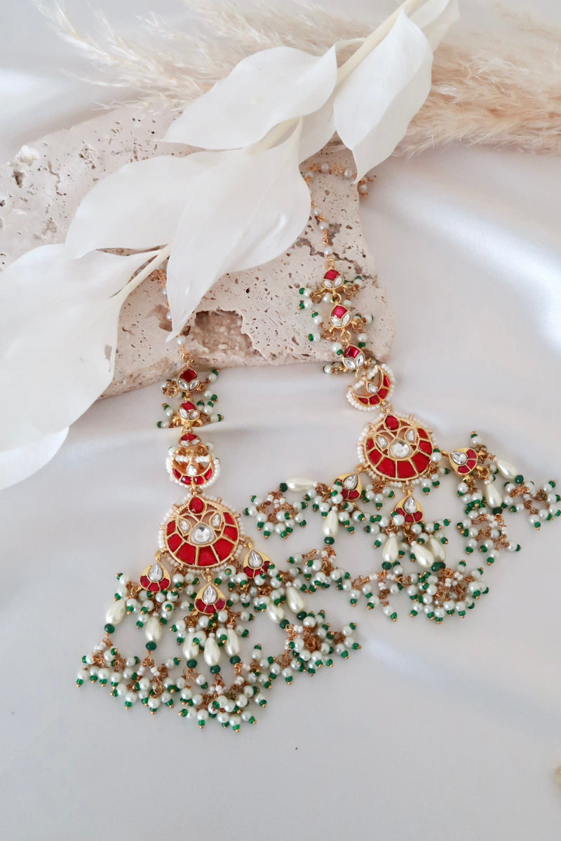 Ziyana Kundan Earrings