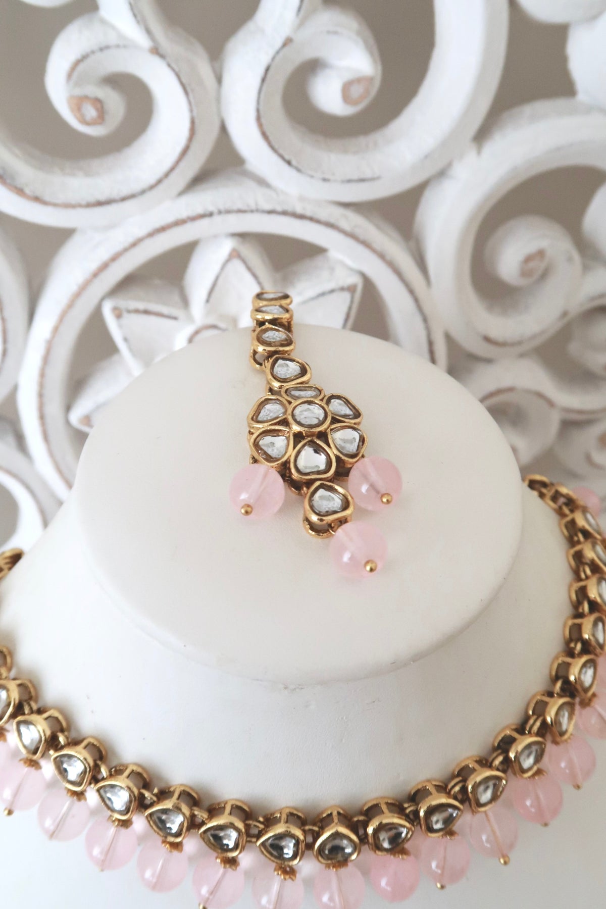 Zia Choker Set (Baby Pink)