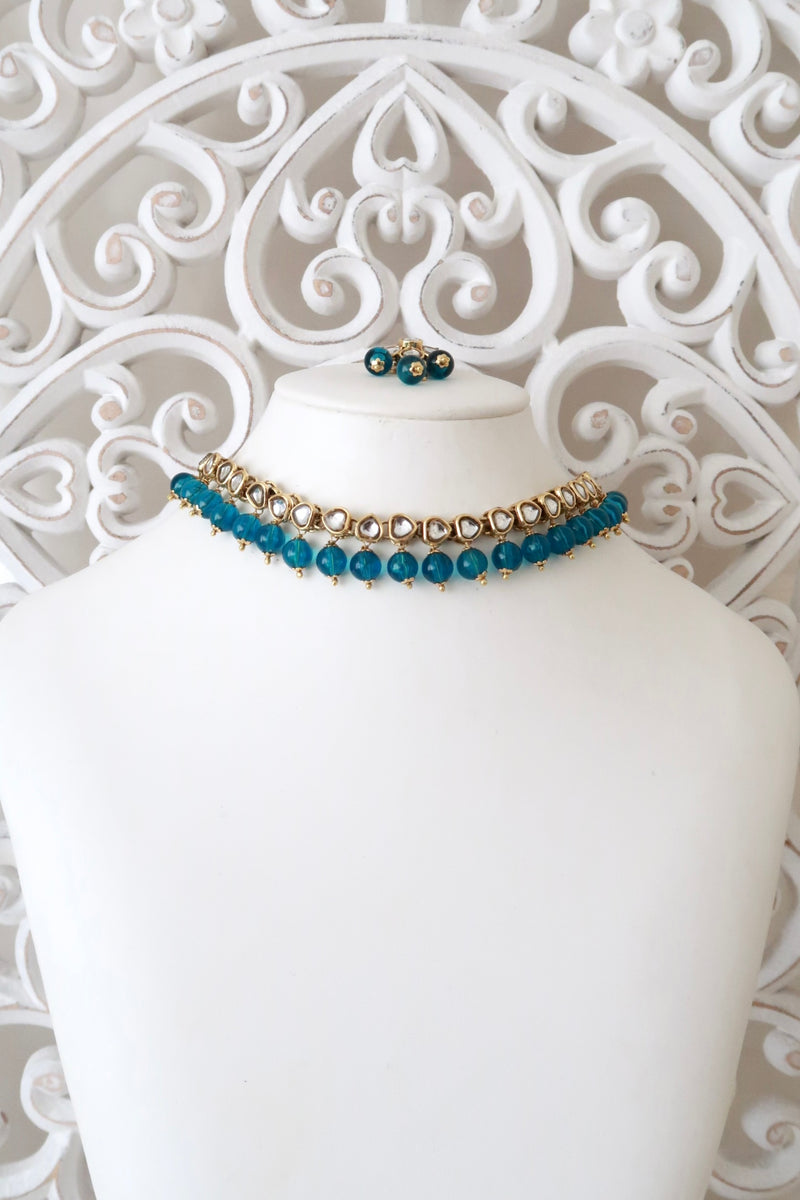 Zia Choker Set (Blue)