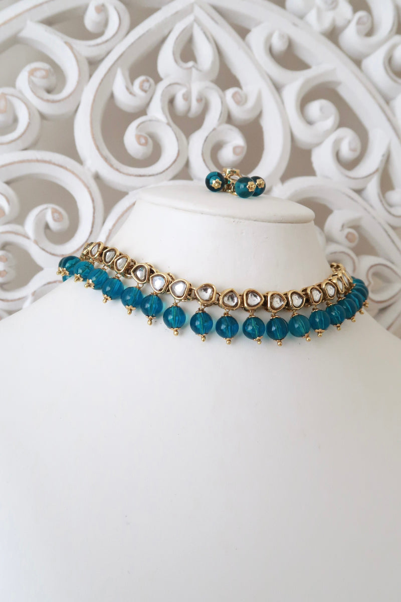 Zia Choker Set (Blue)