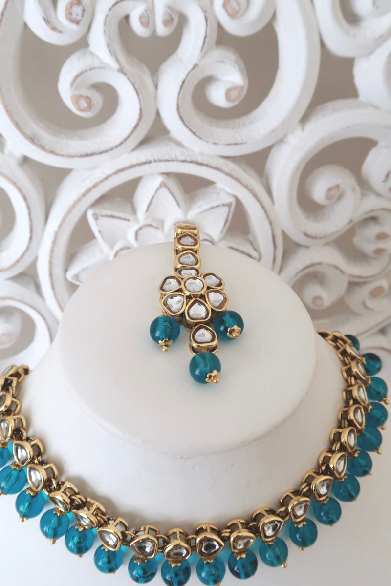 Zia Choker Set (Blue)