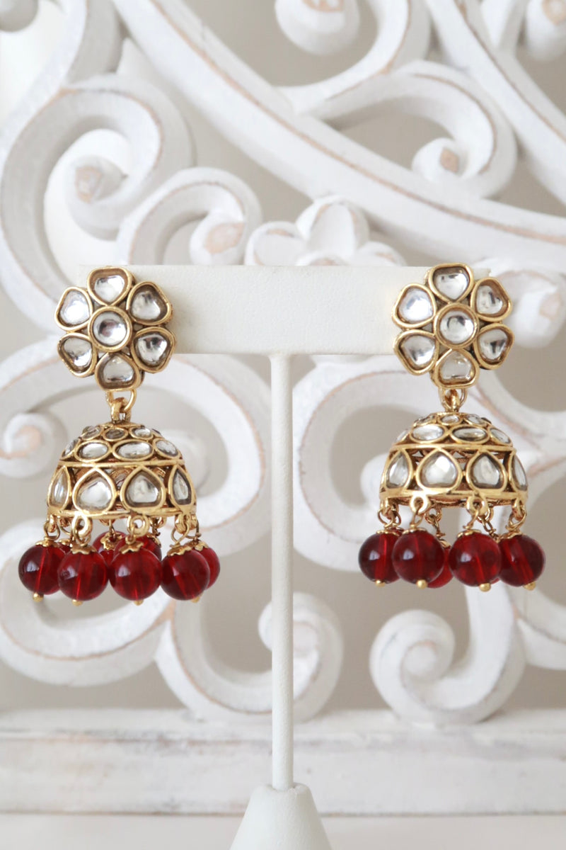 Zia Choker Set (Ruby Red)