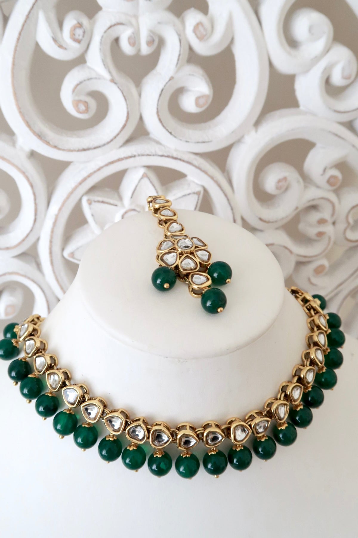 Zia Choker Set (Emerald)