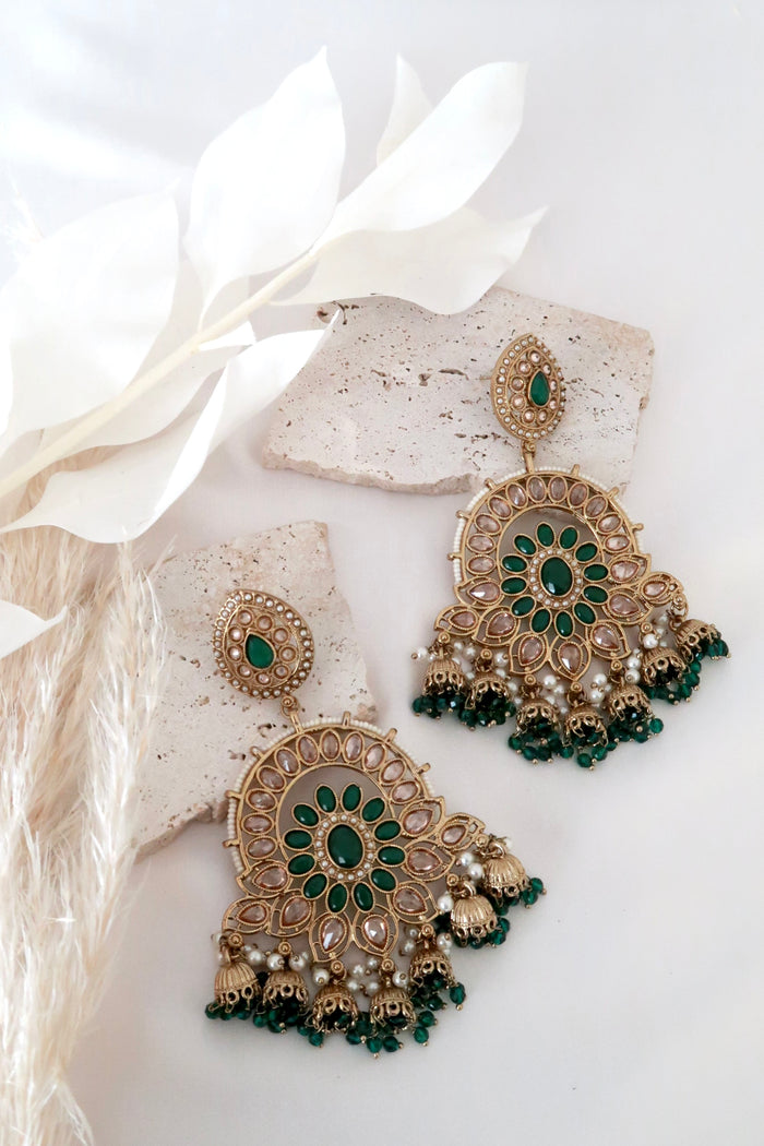 Noor Earrings (Emerald)