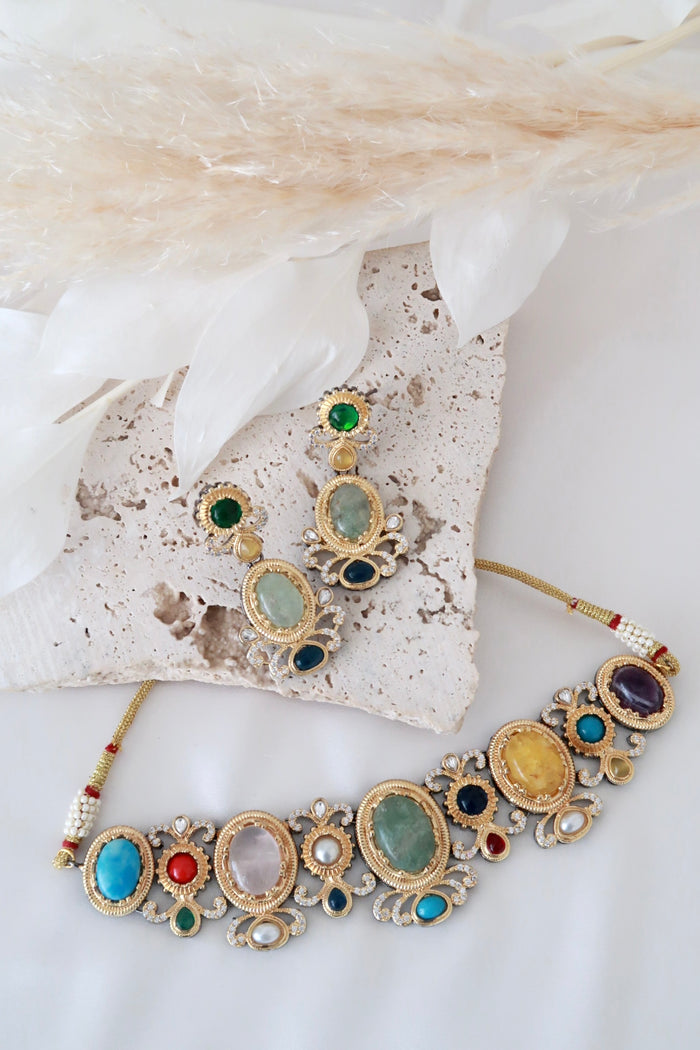 Aarvi Choker Set (Multi)